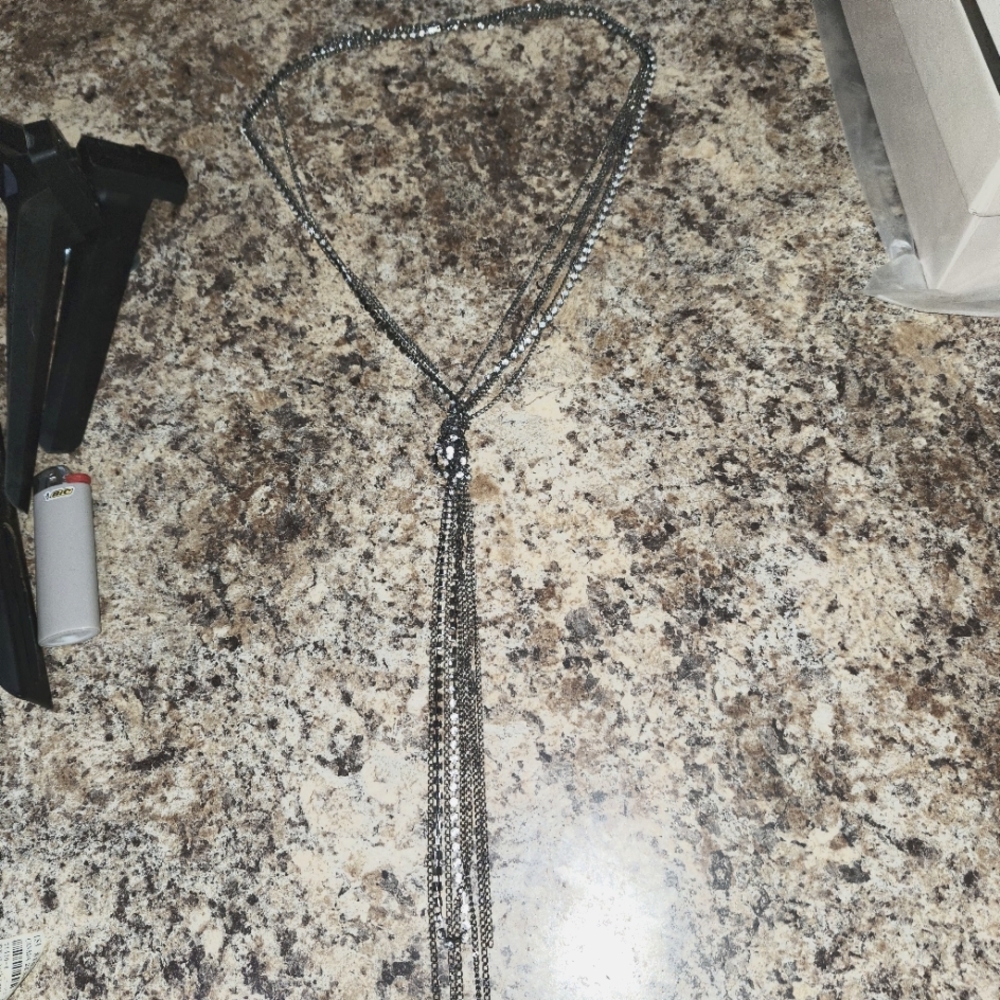 Lariat Metal Necklace